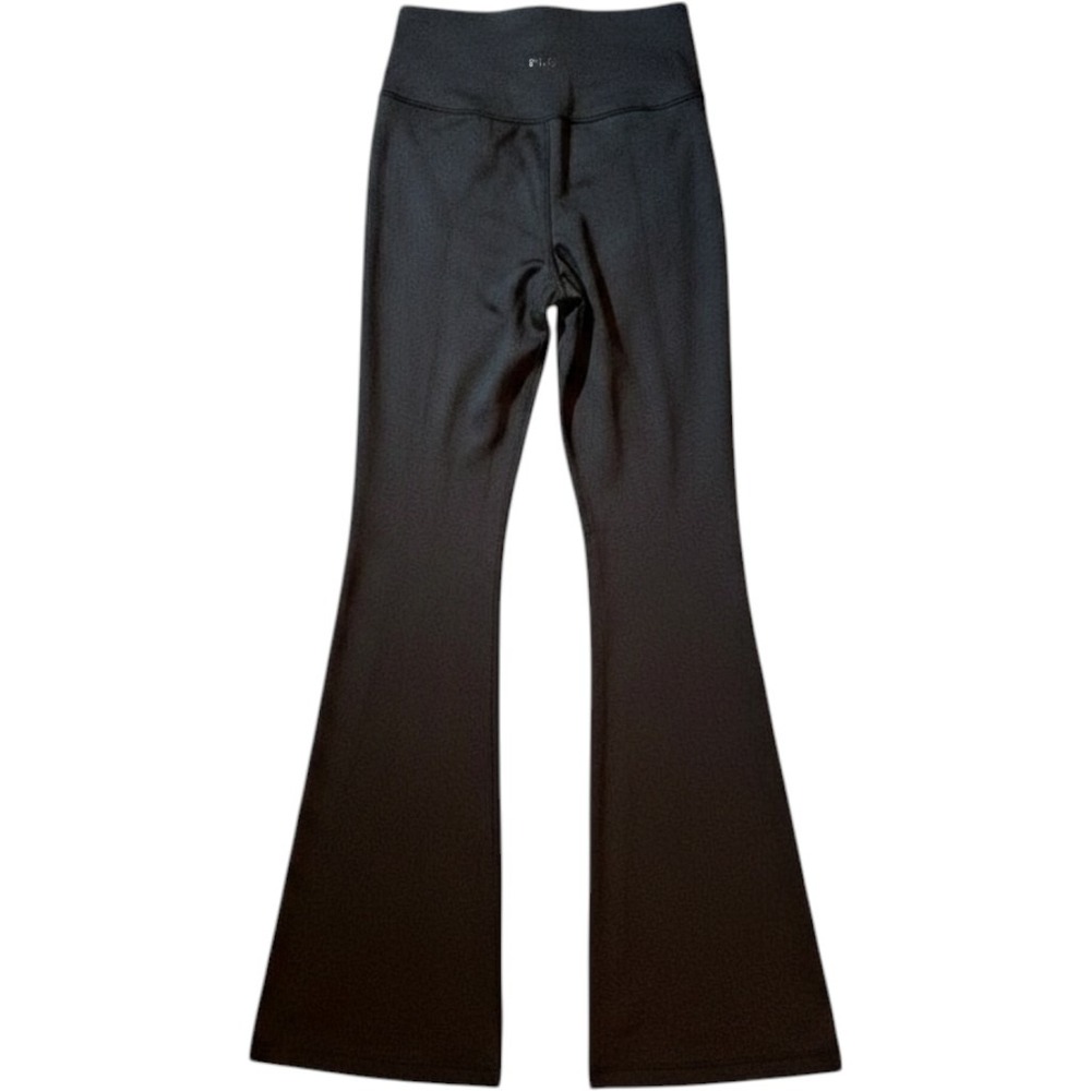 Adidas Womens High Waisted Flare Yoga Pants Black Bell Bottom Leggings XS